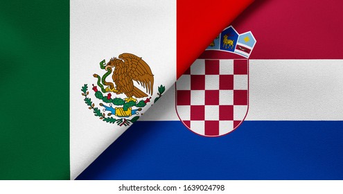 Flag of Mexico and Croatia