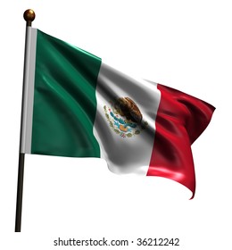 Mexico Waving Flag Stock Vector (Royalty Free) 324160460 | Shutterstock