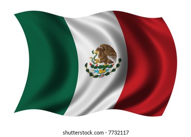 Flag Mexico Waving Wind Stock Illustration 7732117 | Shutterstock