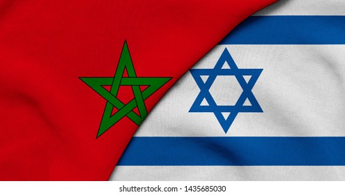 Flag Of Morocco And Israel