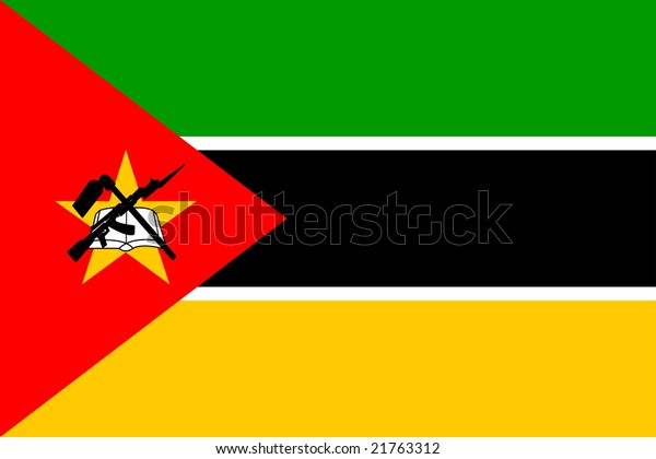 Flag Mozambique National Country Symbol Illustration Stock Illustration ...