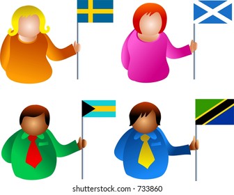 flag people
