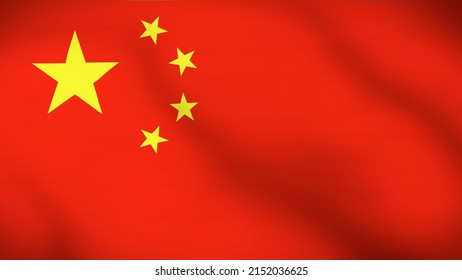 Flag Of The Peoples Republic Of China Close Up