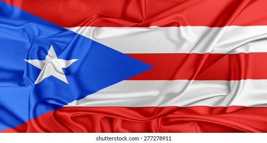 Flag Puerto Rico Waving Wind Stock Illustration 277278911 | Shutterstock