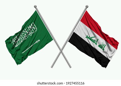 Flag Of Saudi Arabia And Iraq