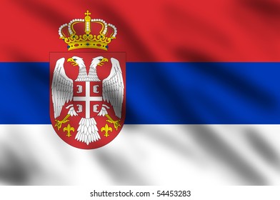 Flag Serbia 3d Illustration Stock Illustration 54453283 | Shutterstock