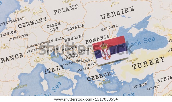 Serbia To Italy Map Flag Serbia World Map Stock Illustration 1517033534 | Shutterstock