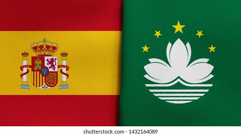 Flag of Spain and Macao