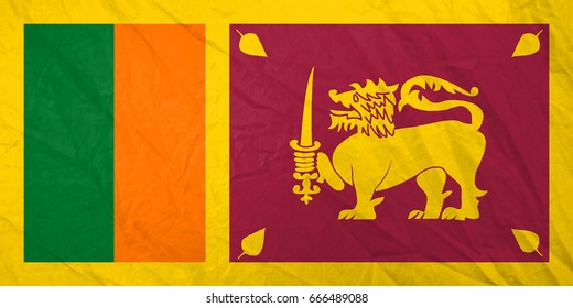 Sri Lanka Flag Stock Illustration 148230392 