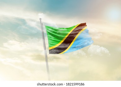 flag of Tanzania - 3D render