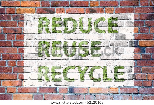 Flag Text Reduce Reuse Recycle Stock Illustration 52120105 | Shutterstock