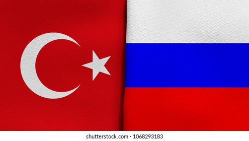 Flag Turkey Russia Stock Illustration 1068293183 | Shutterstock