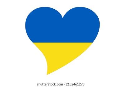 Flagge der Ukraine auf blauem und gelbem Hintergrund