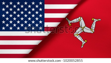 flag usa isle man stock illustration 1020052855 shutterstock