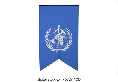 Flag Of The World Health Organization 3D Render