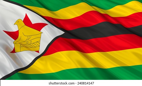 Flag Of Zimbabwe.