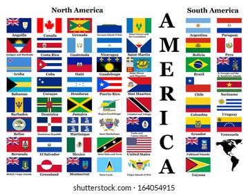 Flags America Complete Set Flags Original Stock Illustration 164054915 ...