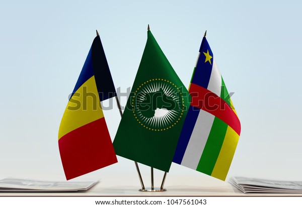 Flags Chad African Union Central African Stock Illustration 1047561043 ...