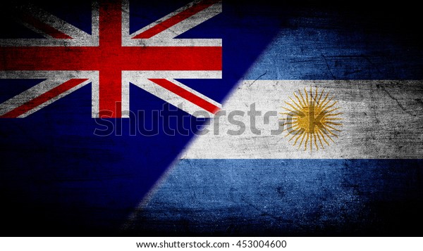 Flags of\
New Zealand and Argentina divided\
diagonally