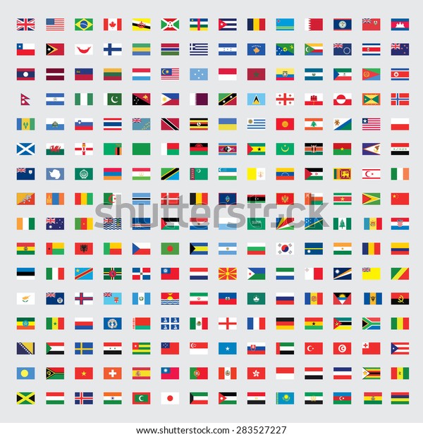 世界の国旗のイラスト のイラスト素材