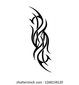 Flame Tribal Tattoos Design Stock Illustration 1268158120 | Shutterstock