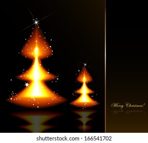 Flaming Christmas trees
