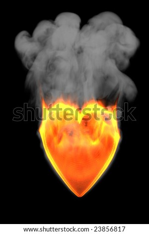 Flaming heart 2