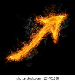 Flaming Rising Arrow