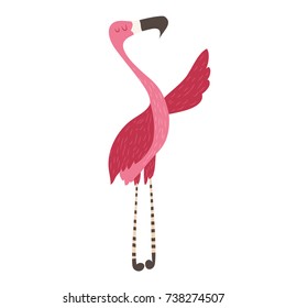 flamingo clipart silly