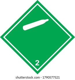 ืnon Flammable Gas Transport Hazard Symbol