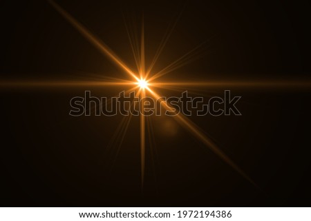 ฺBeautifullens flare effect on black background