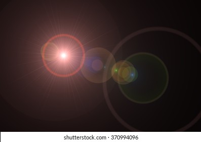 Digital Lens Flare Black Background Stock Photo (Edit Now) 532876333