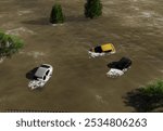 Flash floods in Spain Valencia city, October 30, 2024