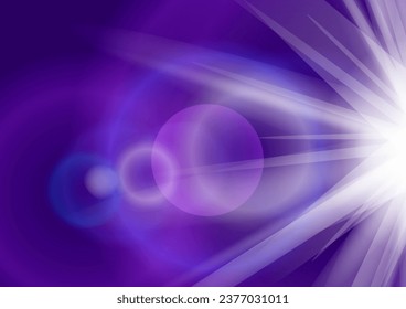 flash of light on a purple background, background with glare