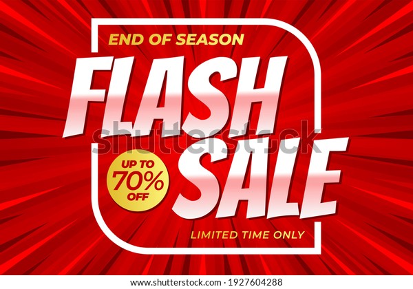 Flash sale banner template for clearance, discount,\
special offer