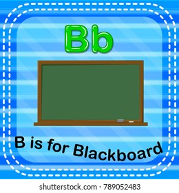 Flashcard Letter B Blackboard Stock Illustration 789052483 | Shutterstock