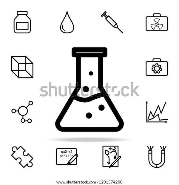 flask icon. Science icons universal set for web\
and mobile