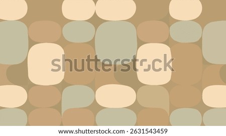 Flat 2D design with subtle texture, neutral tones, mid-century modern aesthetic, minimalist background
