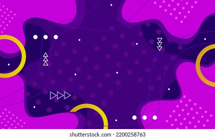 Flat Abstract Horizontal Sale Banner Template Blue Purple