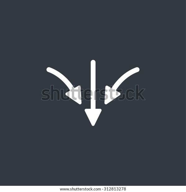 flat arrow\
icon