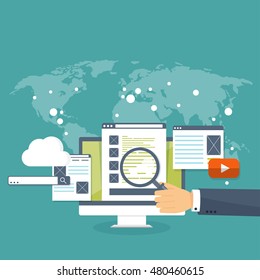 Programming Coding Backgroundflat Designprogram Source Codesoftware ...