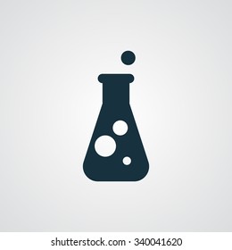 Flat Conical Flask Icon