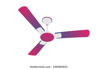 Flat Design Ceiling Fan Icon