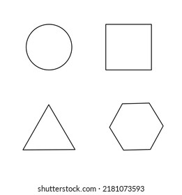 triangle square circle and rectangle clipart