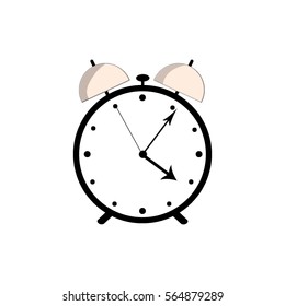 Flat Icon Alarm Clock No Background Stock Illustration 564879289