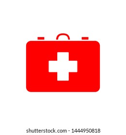 Flat Minimal First Aid Kit Icon Stock Illustration 1444950818 ...