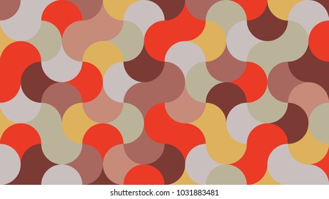 Flat, Trendy, Stylish, Geometric Background In Tones Of Cherry Tomato For Interior, Design, Advertising, Screen Saver, Wallpapers, Covers, Walls, Printing