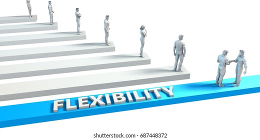 Flexibility as a Skill for A Good Employee 3D Illustration Render