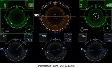 Flight Control Panel Instrument Navigation Light Illustration