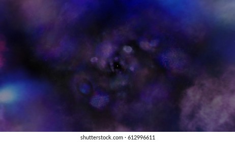 Flight Through The Worm Hole Tunnel Of Nebulae. Elements Of This Image Furnished By NASA.